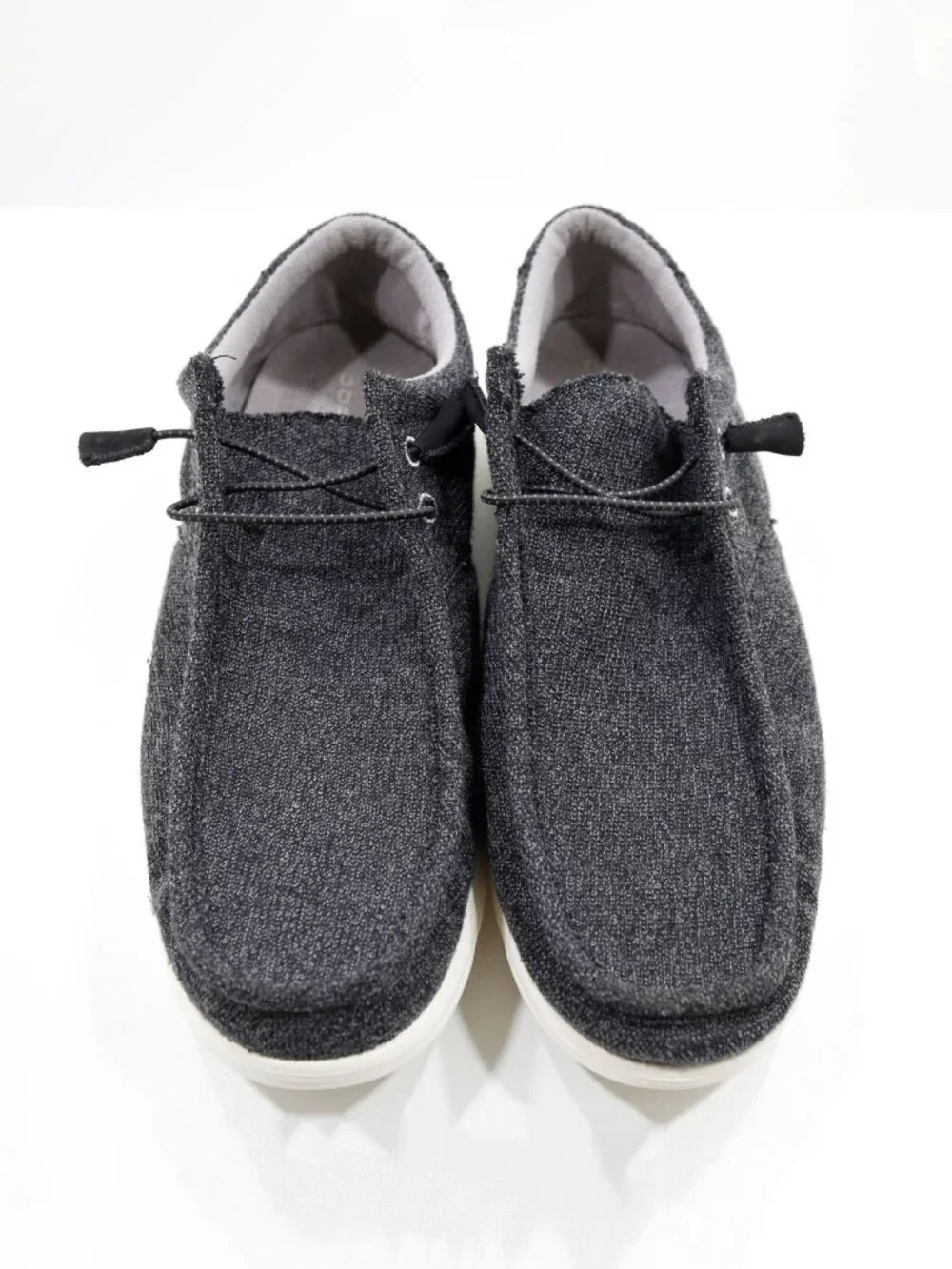 DayFive Carter Gray Black Knit Lightweight Casual Slip On Shoes - Men's 13